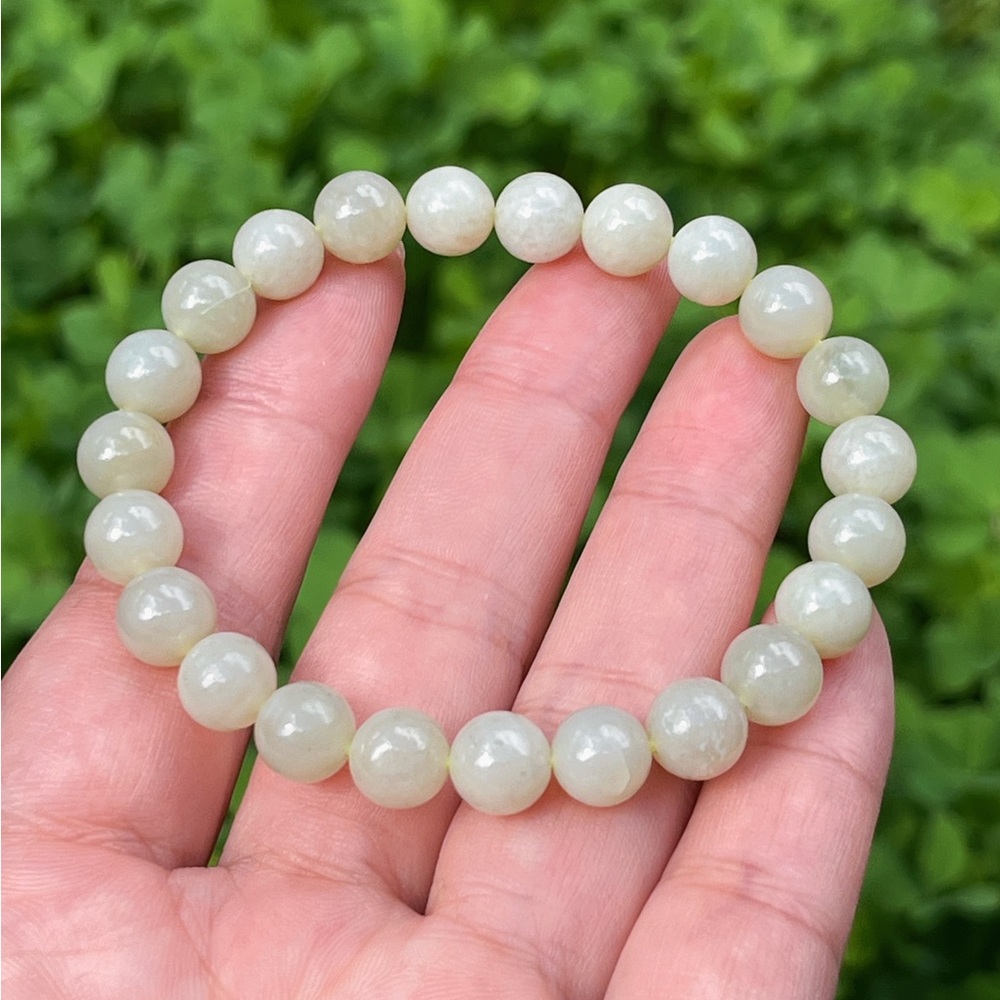 8mm stretchable jade bracelet‎